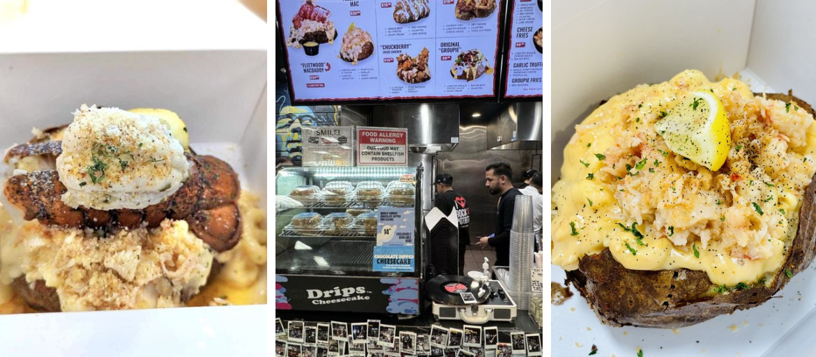 The Rock N' Potato counter inside the Showcase Mall food court on the Las Vegas Strip